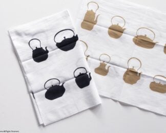 手ぬぐい, 鉄瓶