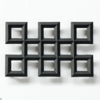 鍋敷き, 長手組格子