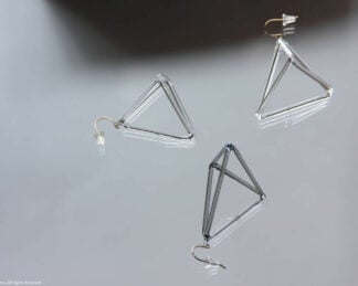 triangle pyramid earring
