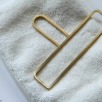 真鍮製タオルハンガー