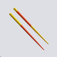 Dick Bruna, Chopsticks / YELLOW - RED