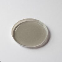 十六角プレート 170 / 灰_白