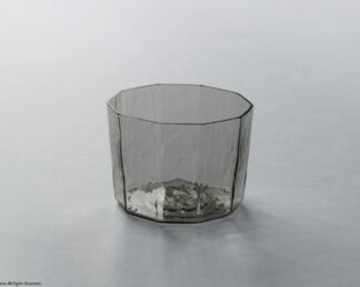 型吹き十角ミニボウル / グレー